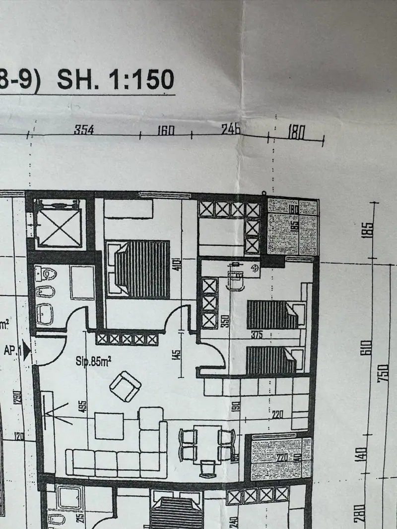 Apartament 2+1 me pamje nga deti, 5/14