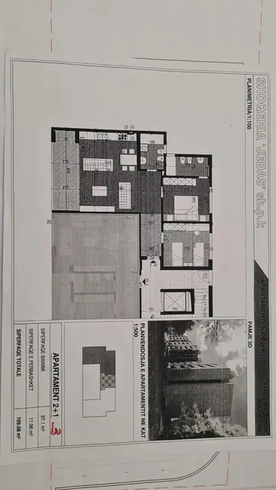 Apartament 2+1 me pamje nga deti, 7/8