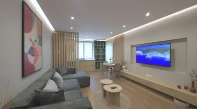 Apartament 1+1 me pamje nga deti
